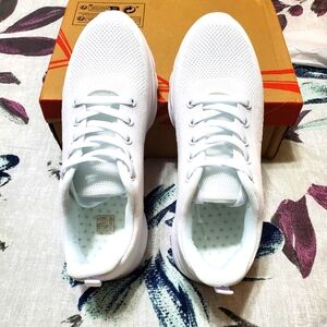 Ladies White Fashion Sneakers